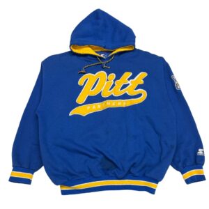 90s Starter Script Pittsburgh Pitt Panthers NCAA Hoodie Sweatshirt XL