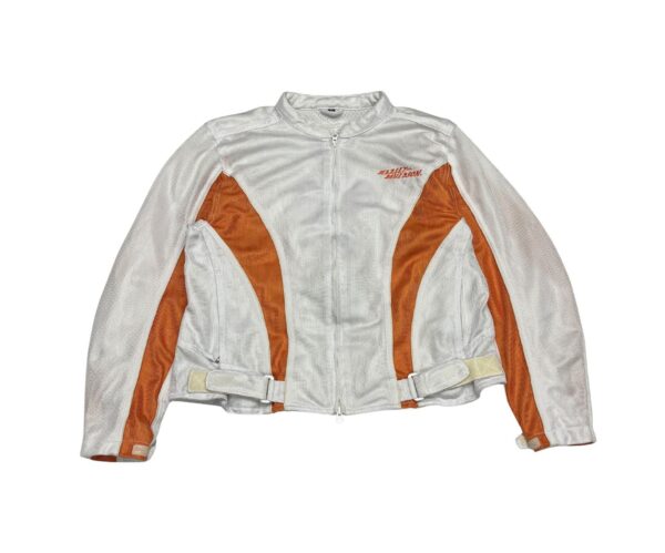 Harley Davidson Riding Jacket XL White Orange Mesh Discontinued Style