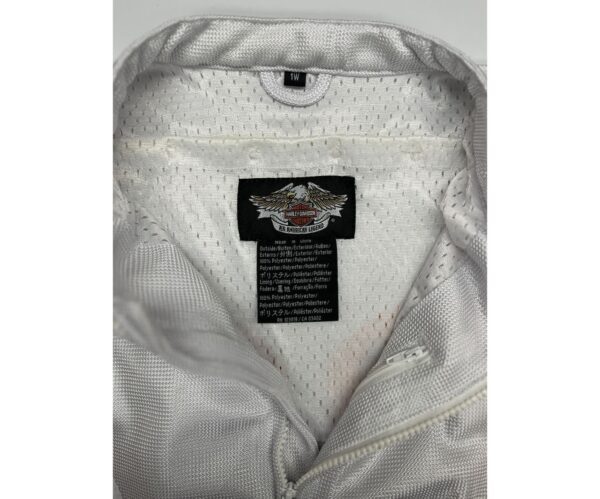Harley Davidson Riding Jacket XL White Orange Mesh Discontinued Style - Image 4