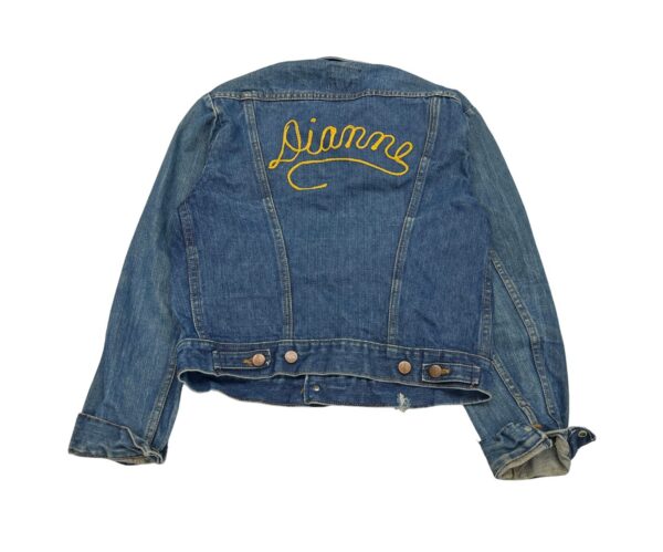 Wrangler Denim Jacket 70s Trucker Indigo Made in USA Sanforized Size 38 - Image 2