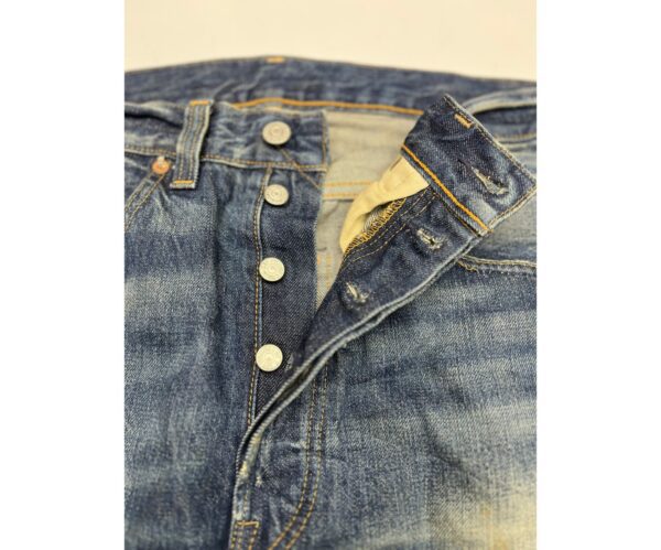 Vintage Repro 60s 70s LEVIS Turkey Made Rindem Big E Redline Blue Size 34 - Image 7