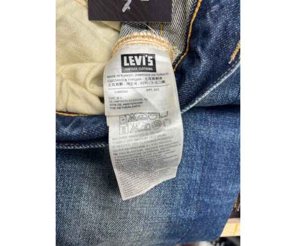 Vintage Repro 60s 70s LEVIS Turkey Made Rindem Big E Redline Blue Size 34 - Image 8