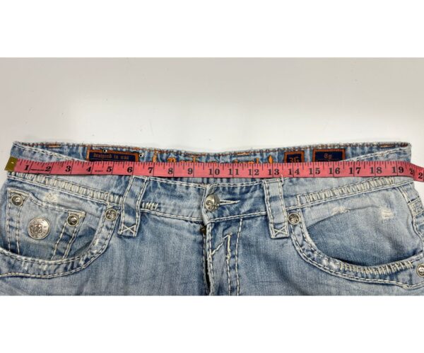 Rock Revival Jeans Mens 36 Straight Thick Stitch Embellished Pockets - Image 6