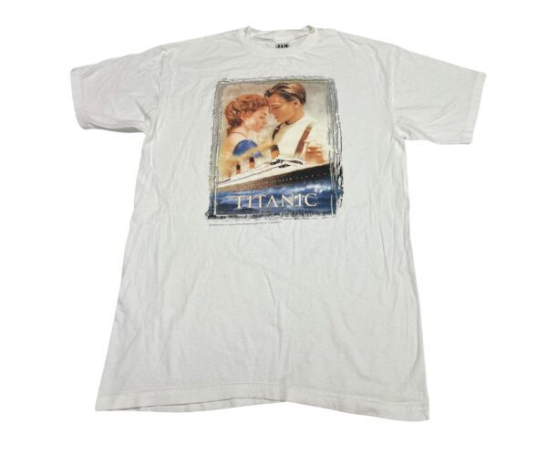 Titanic Movie Rare Shirt 90s Leonardo DiCaprio White One Size Fits All