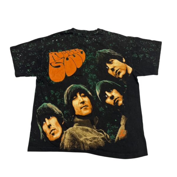 BEATLEMANIA TREASURE! Vintage 90s Beatles Rubber Soul AOP Winterland Tee - Large - Image 2