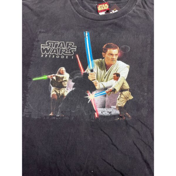 1999 Star Wars Episode 1 Jedi vs Sith Movie Promo Tee - XL - Image 4