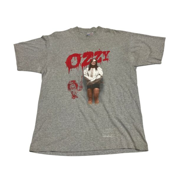 2000 Ozzy Osbourne Straightjacket Ozzfest Gray Tee XL - Single Stitch