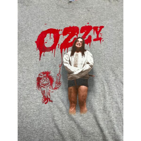 2000 Ozzy Osbourne Straightjacket Ozzfest Gray Tee XL - Single Stitch - Image 4