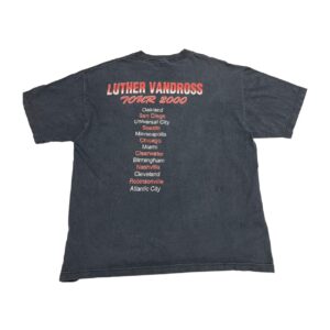 Rare Vintage Luther Vandross 2000 Tour T-Shirt Size XL