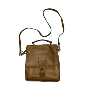 Vintage Coach NYC Station Bag Tabac Leather - Authentic