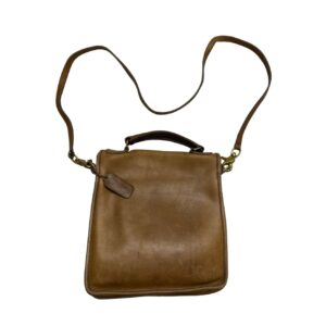 Vintage Coach NYC Station Bag Tabac Leather - Authentic