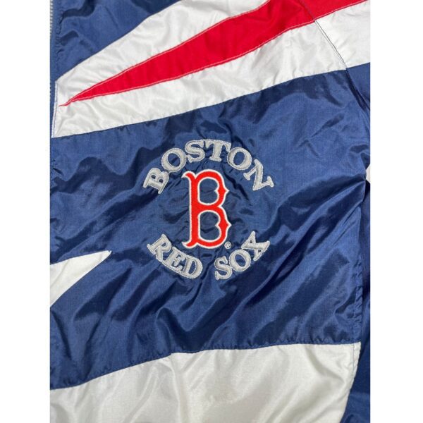 Vintage Boston Red Sox Zip Up Wind Breaker Jacket Size Large - Genuine Stuff - Image 4