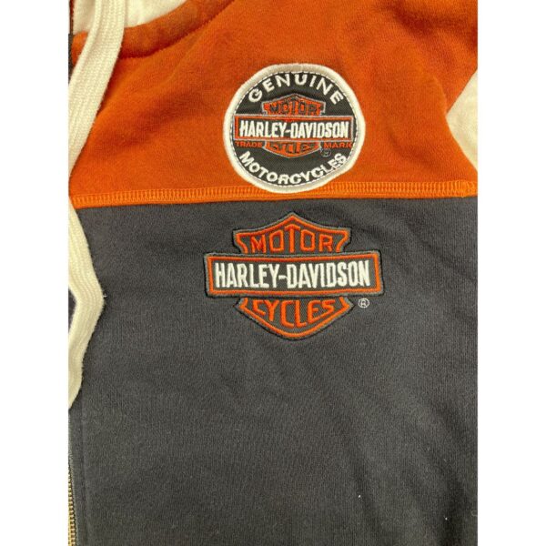 Harley-Davidson Women's 2XL Full Zip Hoodie - Authentic Motorcycle Apparel - Image 3