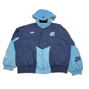 Vintage 90s Y2K Nike North Carolina Tar Heels Embroidered Puffer Jacket Size XL