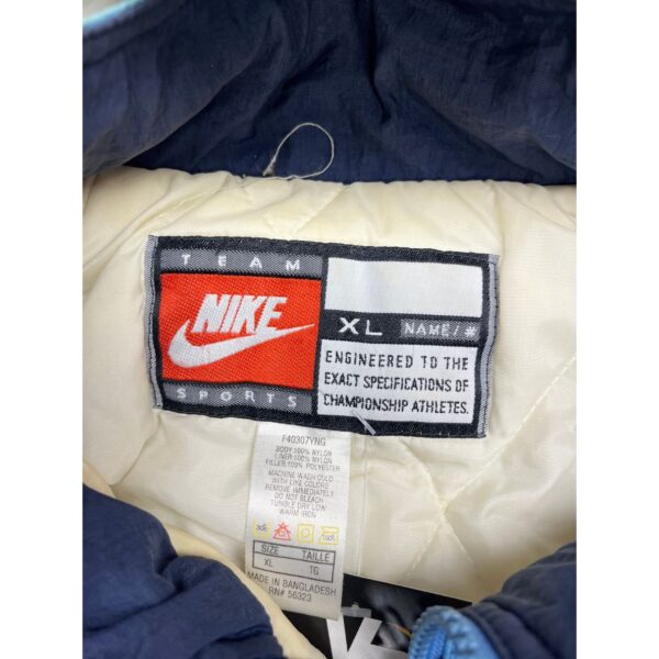 Vintage 90s Y2K Nike North Carolina Tar Heels Embroidered Puffer Jacket Size XL - Image 3