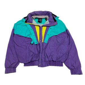 1990s Salem Fresh Gear Promotional Ski Jacket - Vibrant Neon Colors - Size XL