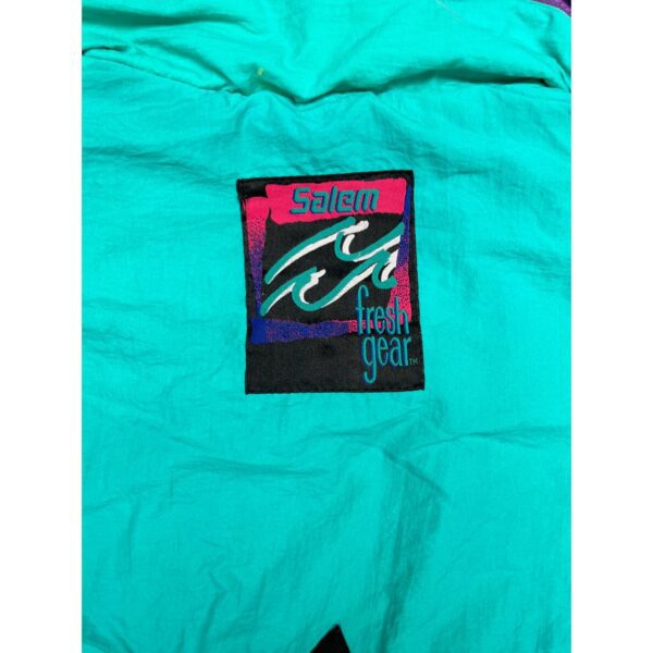 1990s Salem Fresh Gear Promotional Ski Jacket - Vibrant Neon Colors - Size XL - Image 4