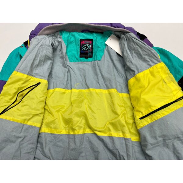 1990s Salem Fresh Gear Promotional Ski Jacket - Vibrant Neon Colors - Size XL - Image 5