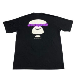 AAPE x A Bathing Ape BAPE Logo Men's Shirt Size XL - Black Y2K Hip Hop