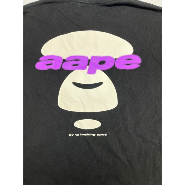 AAPE x A Bathing Ape BAPE Logo Men's Shirt Size XL - Black Y2K Hip Hop - Image 5