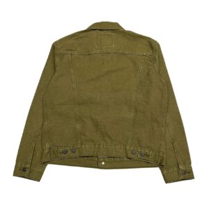 Rare Levi's Olive Green Denim Trucker Jacket - Size M
