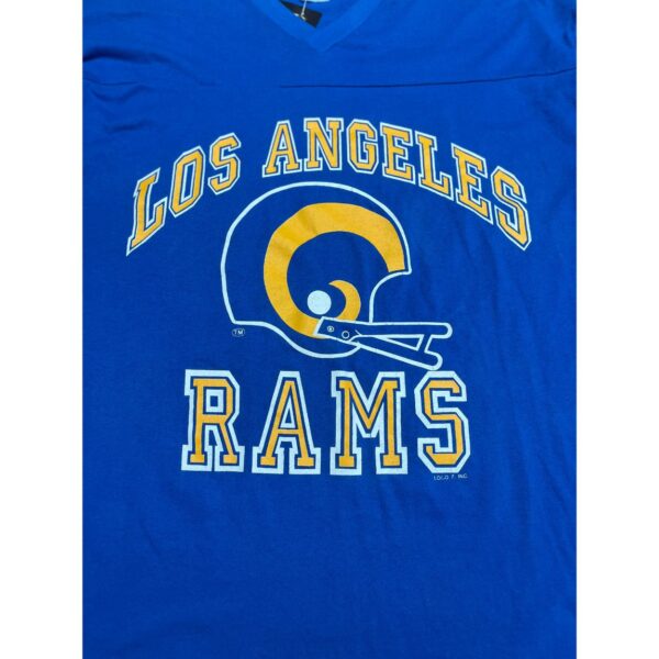 VINTAGE NFL LOS ANGELES RAMS TEE SHIRT 1980s SIZE XL MADE IN USA - Image 3