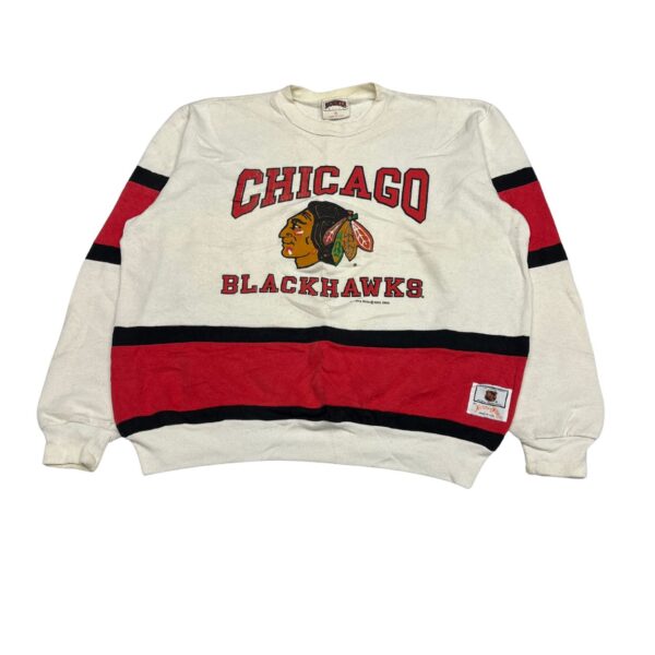 Chicago Blackhawks Mitchell & Ness NHL Crew Fleece Sweatshirt - Size XL