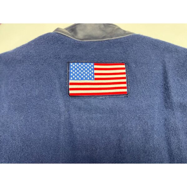 2002 Team USA Olympics Roots Official Outfitter Leather Wool Jacket 2XL - Image 4
