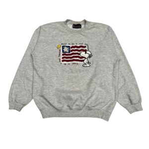 Peanuts Collection Snoopy & Woodstock US Flag Crewneck Sweatshirt Size M