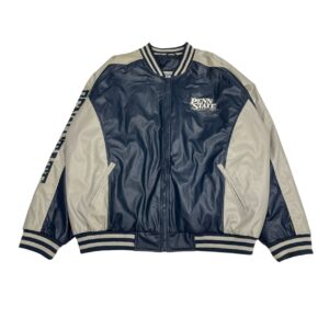 Steve & Barry's Penn State Embroidered Faux Leather Jacket Size XXL Rare