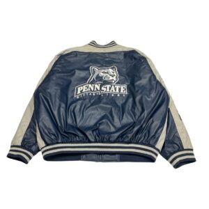 Steve & Barry's Penn State Embroidered Faux Leather Jacket Size XXL Rare