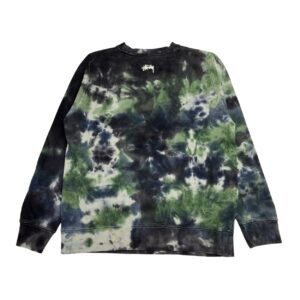 Stussy Y2K Skull Tie-Dye Multicolor Sweatshirt Size Small - Made in USA