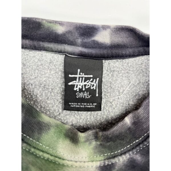 Stussy Y2K Skull Tie-Dye Multicolor Sweatshirt Size Small - Made in USA - Image 3