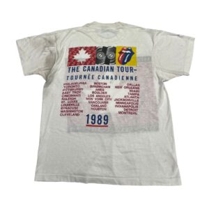1989 Rolling Stones Steel Wheels Canadian Tour Concert T-Shirt Size L