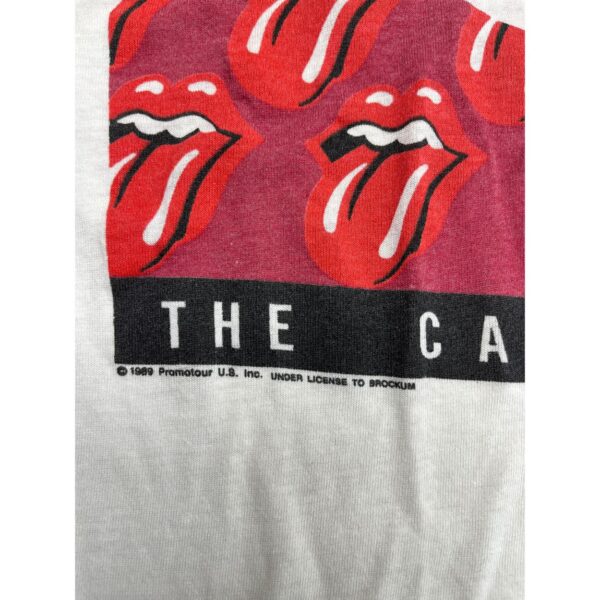 1989 Rolling Stones Steel Wheels Canadian Tour Concert T-Shirt Size L - Image 4