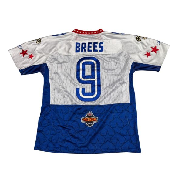 2010 NFL Pro Bowl Drew Brees All-Star Jersey Size 48 - Reebok Blue & White - Image 2