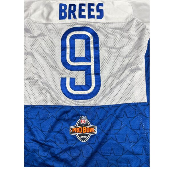 2010 NFL Pro Bowl Drew Brees All-Star Jersey Size 48 - Reebok Blue & White - Image 4