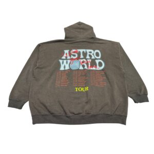 Travis Scott Astroworld Cactus Jack Brown Hoodie Size 2XL