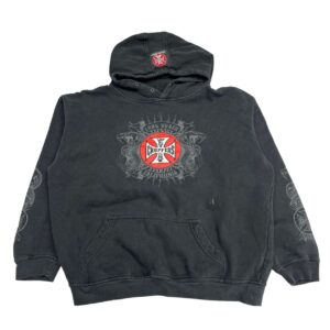 Vintage West Coast Choppers Hoodie Size 2XL Long Beach - Sleeve Hits Graphics