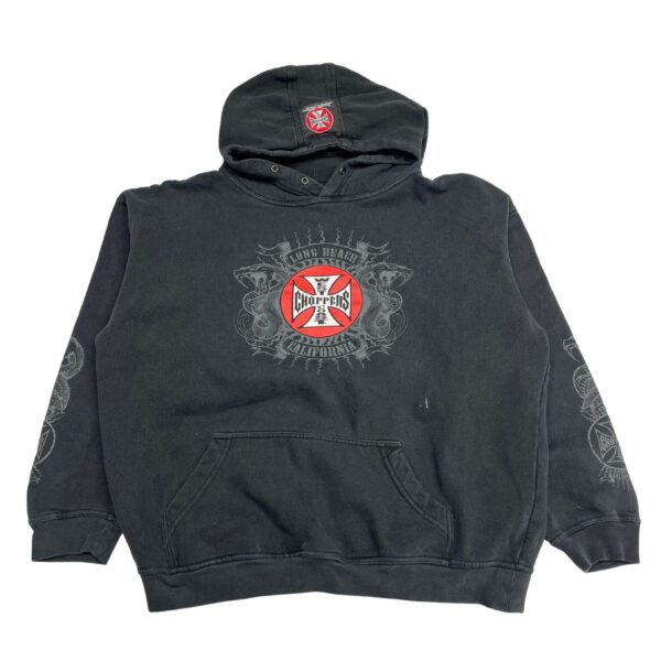 Vintage West Coast Choppers Hoodie Size 2XL Long Beach - Sleeve Hits Graphics