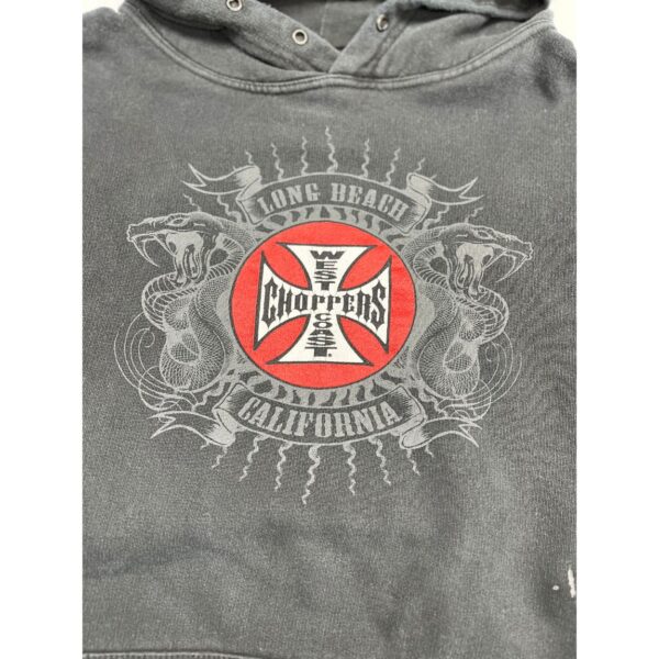 Vintage West Coast Choppers Hoodie Size 2XL Long Beach - Sleeve Hits Graphics - Image 3