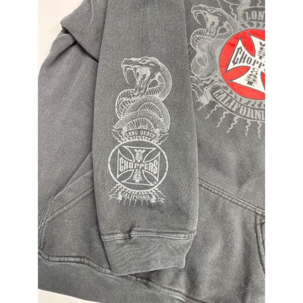 Vintage West Coast Choppers Hoodie Size 2XL Long Beach - Sleeve Hits Graphics - Image 5