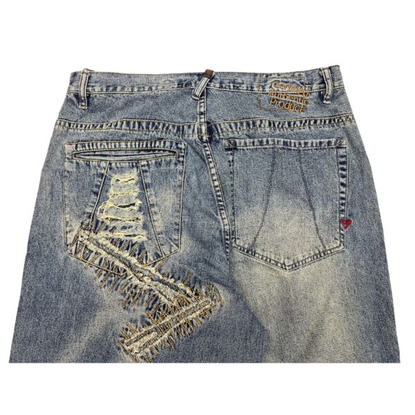 Vintage VOKAL Ripped Baggy Jeans | Size 36 | Y2K Hip-Hop Streetwear - Image 4