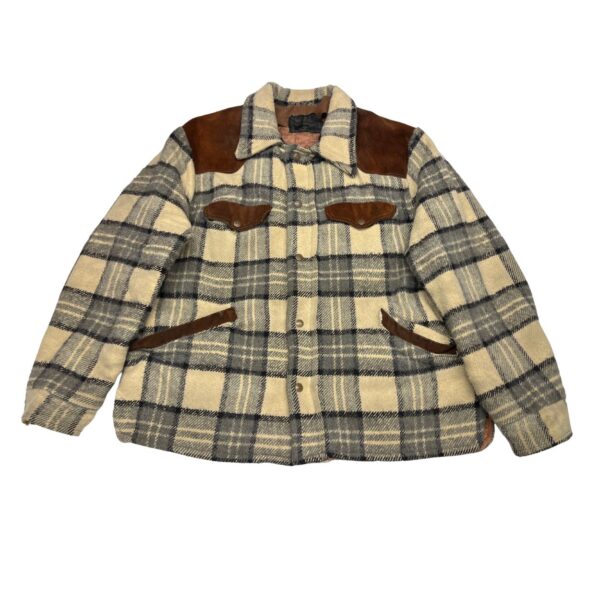 Vintage 1970s Sport Chief Rawhide Lumberjack Jacket | Plaid | Borg Lined