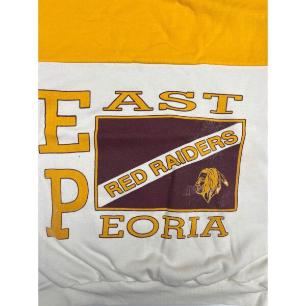 RARE 1980s East Red Raiders Peoria Sweatshirt | Dodger Tag | Size XL - Image 3