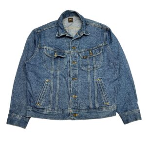 Vintage 1980s Lee Denim Trucker Jacket | Classic Blue | Size XL