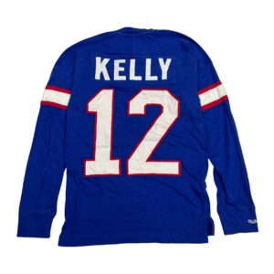 Jim Kelly Buffalo Bills Mitchell & Ness Long Sleeve T-Shirt | Royal Blue | Small