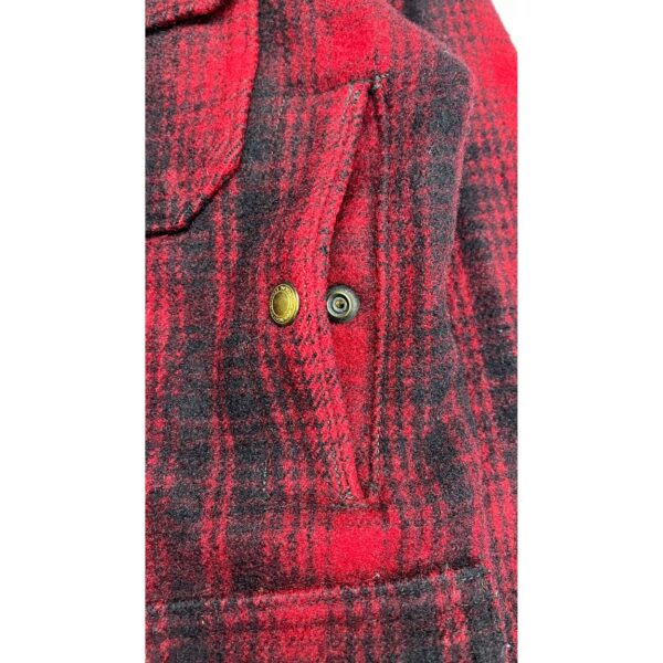 RARE 1950s Woolrich Mackinaw Plaid Hunting Jacket | Size 40 | Made in USA - Image 6