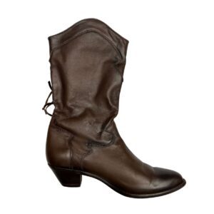 Vintage Dingo Cowboy Boots | Women's Size 8 | Rich Brown Pearlescent Leather