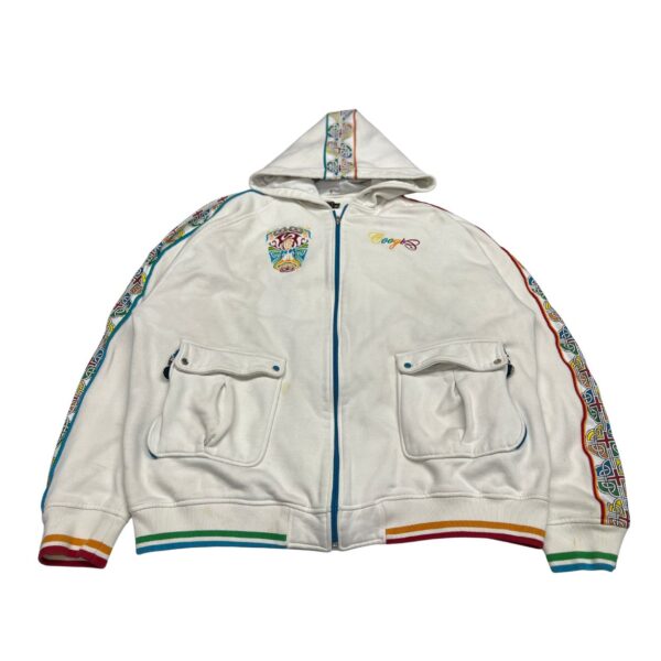 RARE Vintage Coogi Hoodie Size 3XL | Embroidered | Full Zip | Y2K Hip-Hop